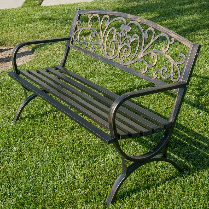 Belleze Metal Garden Bench & Reviews | Wayfair.ca